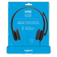 AUDIFONO CMICROF LOGITECH H151 STEREO BLACK 981-000587