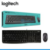 TECLADO LOGITECH MOUSE MK120 USB SP BLACK