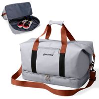 Bolso de Viaje Maletín Deportivo para Gimnasio Plomo CG0