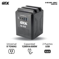 ESTABILIZADOR GTX 1000 VA USB - USB C - G-02