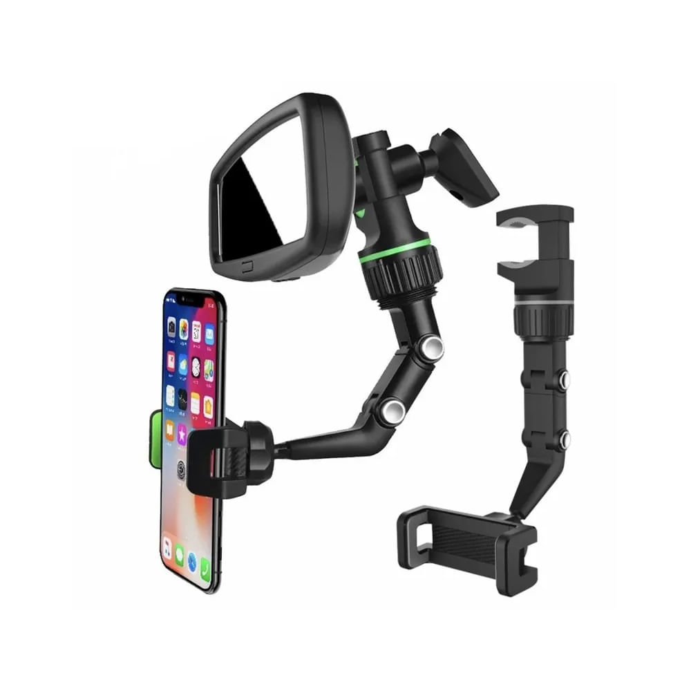 Soporte de Celular para Auto Multifuncional con Rotación de 360°