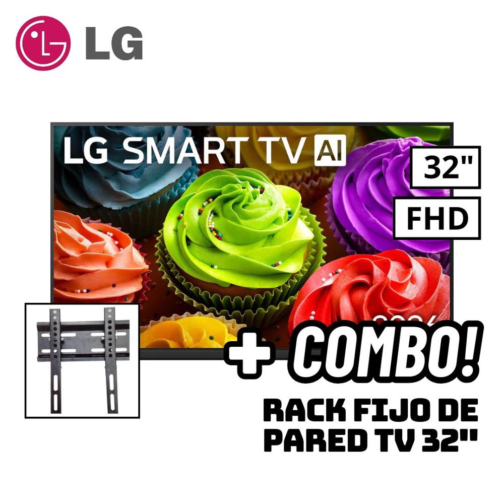 TELEVISOR LG 32 SMART TV WEBOS HUB FHD LED 2026 - 32LB650BPSA + RACK FIJO