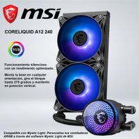SISTEMA DE ENFRIAMIENTO MSI CORELIQUID A12 240 ARGB BLACK