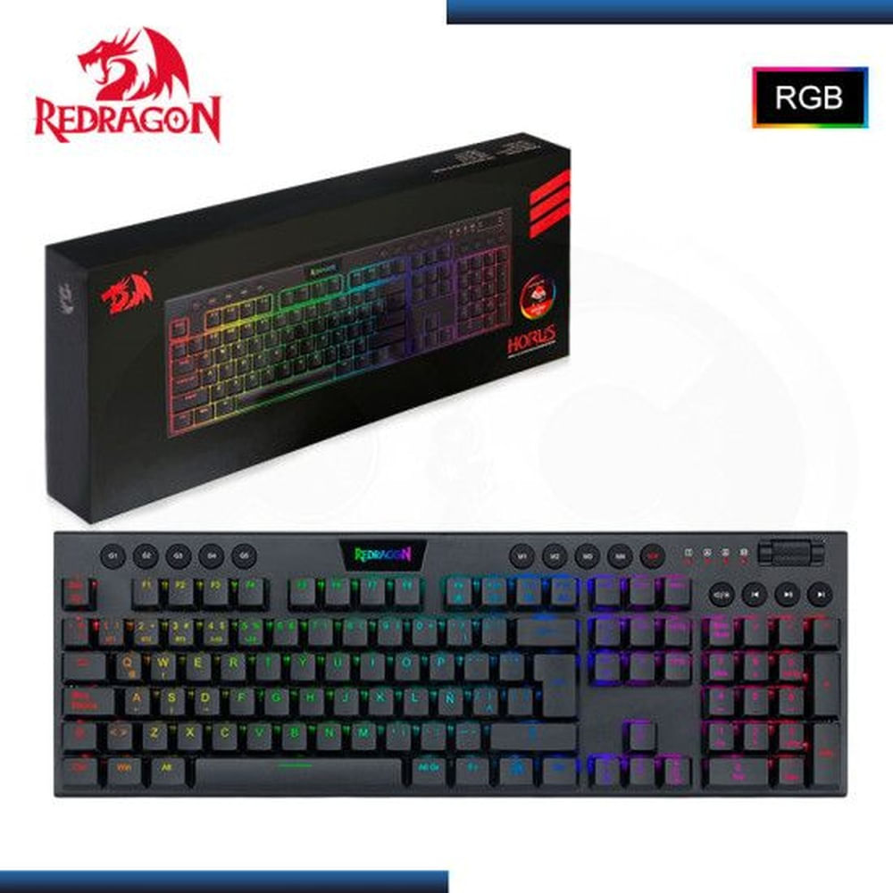 Teclado Redragon HORUS FS Wireless Spanish K618-RGB-SP RED SWITCH