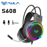 Auricular Aula S608 Cableado BLACK