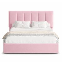 Cama Tapizada Listón Adda LeMueble 1.5 Plz Rosa