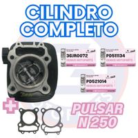 CILINDRO COMPLETO Y EMPAQUETADURAS DE CULATA Y CILINDRO PULSAR N 250 36JR0072-PD511134-PD521014