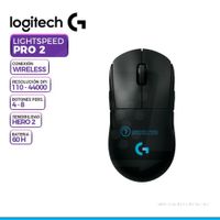 MOUSE LOGITECH G PRO 2 LIGTHSPEED WIRELESS HERO 2 44K LIGHTFORCE/LIGHTSYNC RGB BLACK
