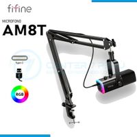 Micrófono Fifine AM8T Black con Brazo