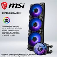 SISTEMA DE ENFRIAMIENTO MSI CORELIQUID A12 360 ARGB BLACK