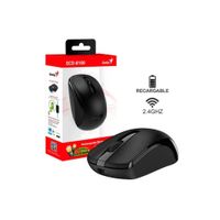 MOUSE GENIUS ECO-8100 WIRELESS BLUEEYE RECARGABLE BLACK