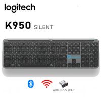 TECLADO LOGITECH SLIM SILENT K950 WIRELESS BOLTBLUETOOTH SP BLACK