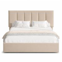 Cama Tapizada Listón Adda LeMueble 1.5 Plz Beige