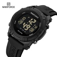 Reloj Naviforce 7104 Digital Correa Negra de silicona Negro