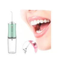 Irrigador Bucal Dental Limpiador De Dientes Refrescante Alta Presión Limpieza Profunda Con Boquilla