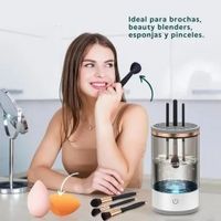 Limpiador de Brochas Maquillaje Eléctrico Máquina Rápida Eficiente para Limpieza Profunda Cepillos
