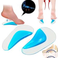 Plantillas Ortopédicas Pie Plano Gel Soporte Arco Silicona Plantillas de Corrección de Pie Plano