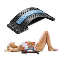 Soporte Lumbar para Silla y Piso - Estirador de Espalda Ergonómico con Puntos de Masaje