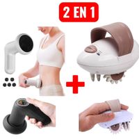 Combo 2en1 Masajeadores Corporal Recargable YX720 Y Masajeador Shuqin