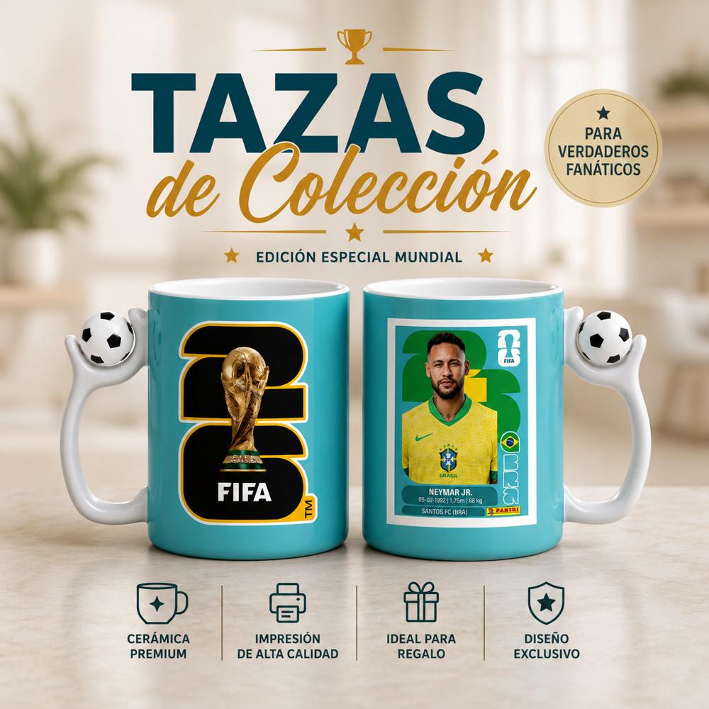TAZA COPA MUNDIAL NEYMAR  BRASIL
