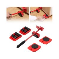 Juego de Ruedas para Mover Sofás y Lavadoras sin Esfuerzo 5 Pcs