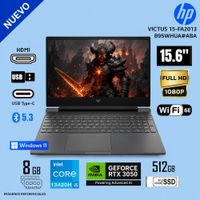 Laptop Gamer HP Victus Intel Core i5-13420H 8GB 512GB SSD RTX 3050 6GB 15.6 FHD 15-FA2013DX