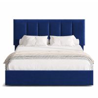 Cama Tapizada Listón Adda LeMueble 1.5 Plz Azul