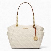 CARTERA TOTE MICHAEL KORS MONOGRAFIADA JET SET VAINILLA