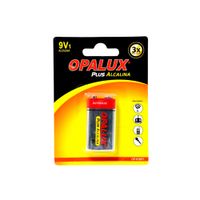 Bateria Alcalina 9V de Larga Duracion para Dispositivos Electronicos OPALUX OP-61BP1