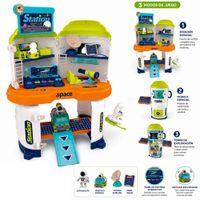 Juego Didáctico 2 en 1 Nave Espacial Maleta Con Accesorios Verde
