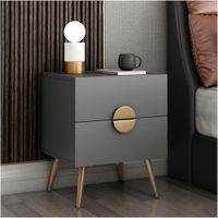 Velador Moderno Grey Color Plomo TU MESITA