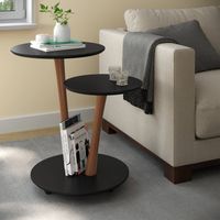 Mesa Lateral Moderna Vitoria Negro