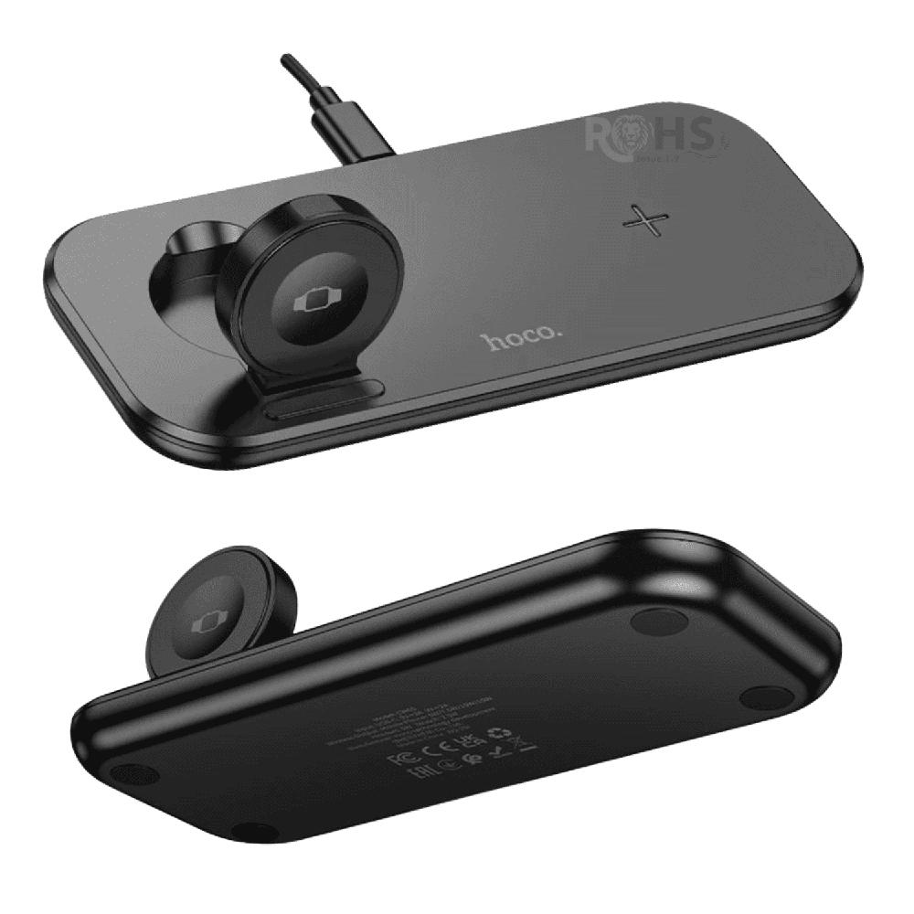 Cargador Hoco Inalámbrico De ABS 3 En 1