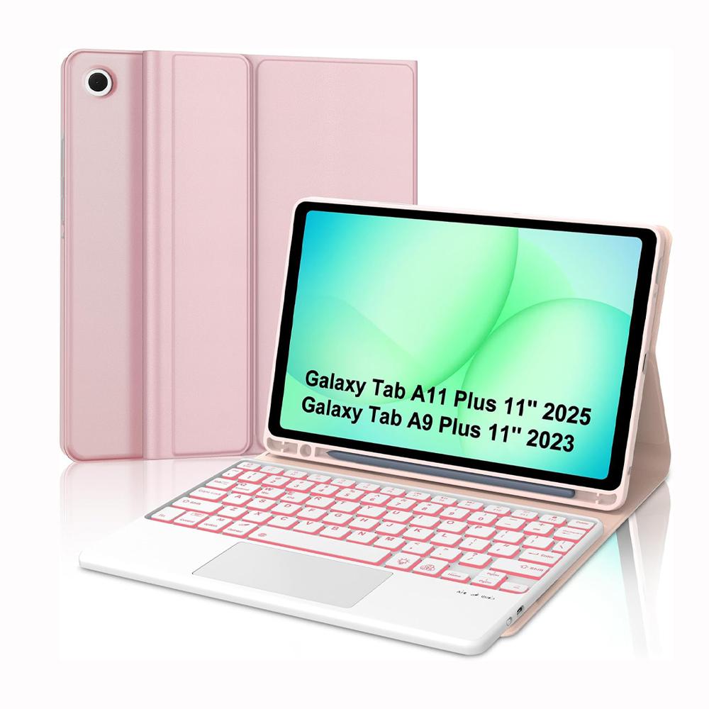 Funda Teclado para Galaxy Tab A11 Plus  A9Plus de 11 pulgadas