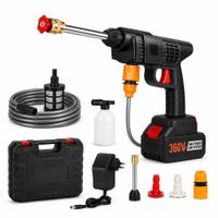 Hidrolavadora Alta Presión Inalámbrica 360Vf Recargable Auto Hidrojet Lavado