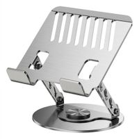 Soporte Base Aluminio Para Laptop - Tablet Giratorio 360 Plegable