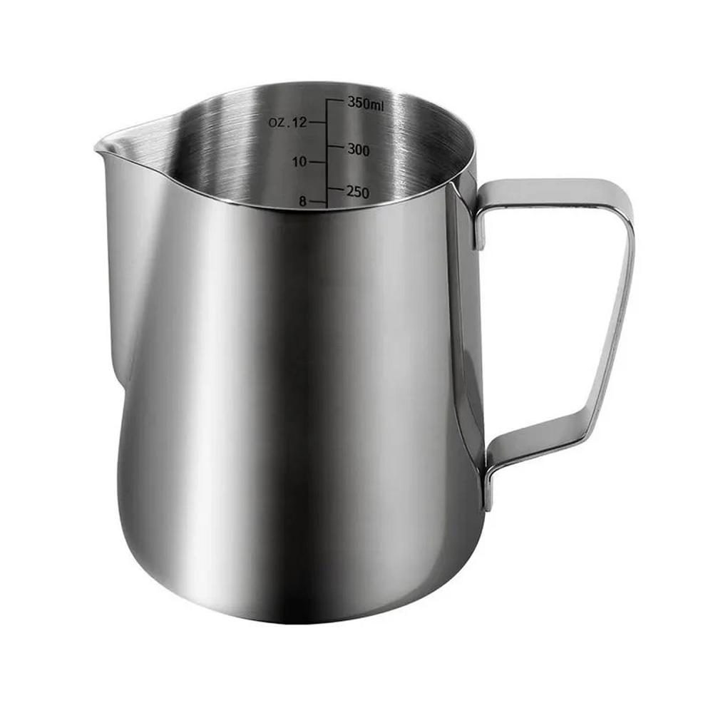 Jarra Barista de Acero Inoxidable 350 ml - Pitcher para Espumar Leche - Latte Art Profesional