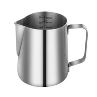 Jarra Barista de Acero Inoxidable 600 ml - Pitcher para Espumar Leche - Latte Art Profesional