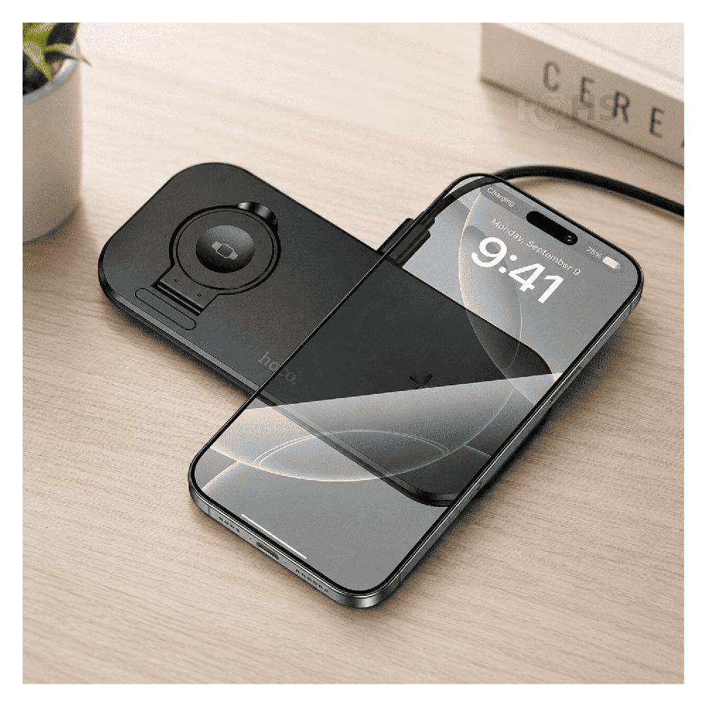 Cargador Hoco Inalámbrico De ABS 3 En 1