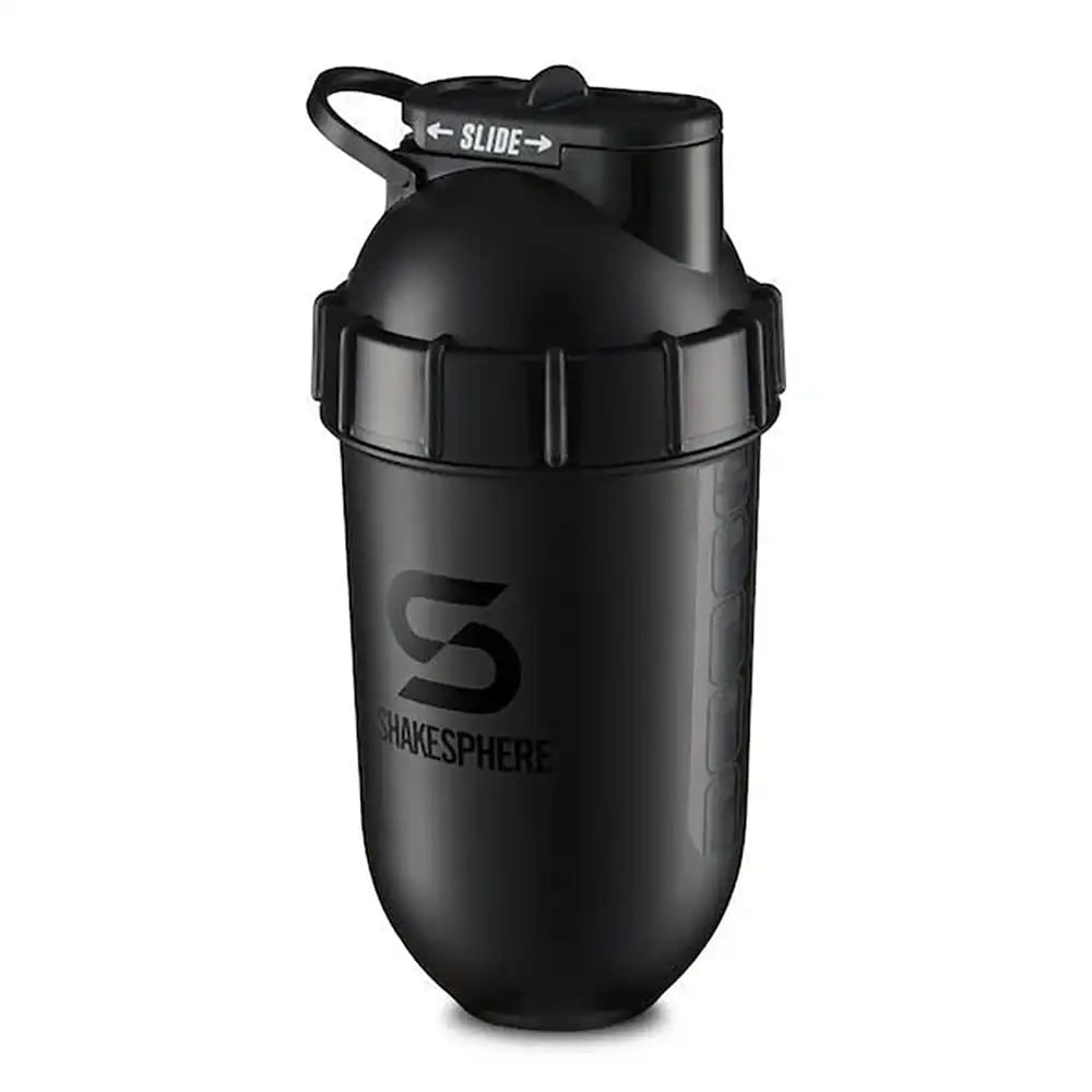 Shaker Bottle Shakesphere Tumber, Gloss Black With Black Logo
