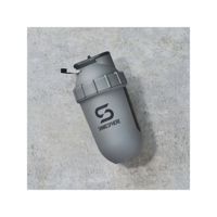 Shaker Bottle Shakesphere Tumbler, View, Matte Grey/black Window