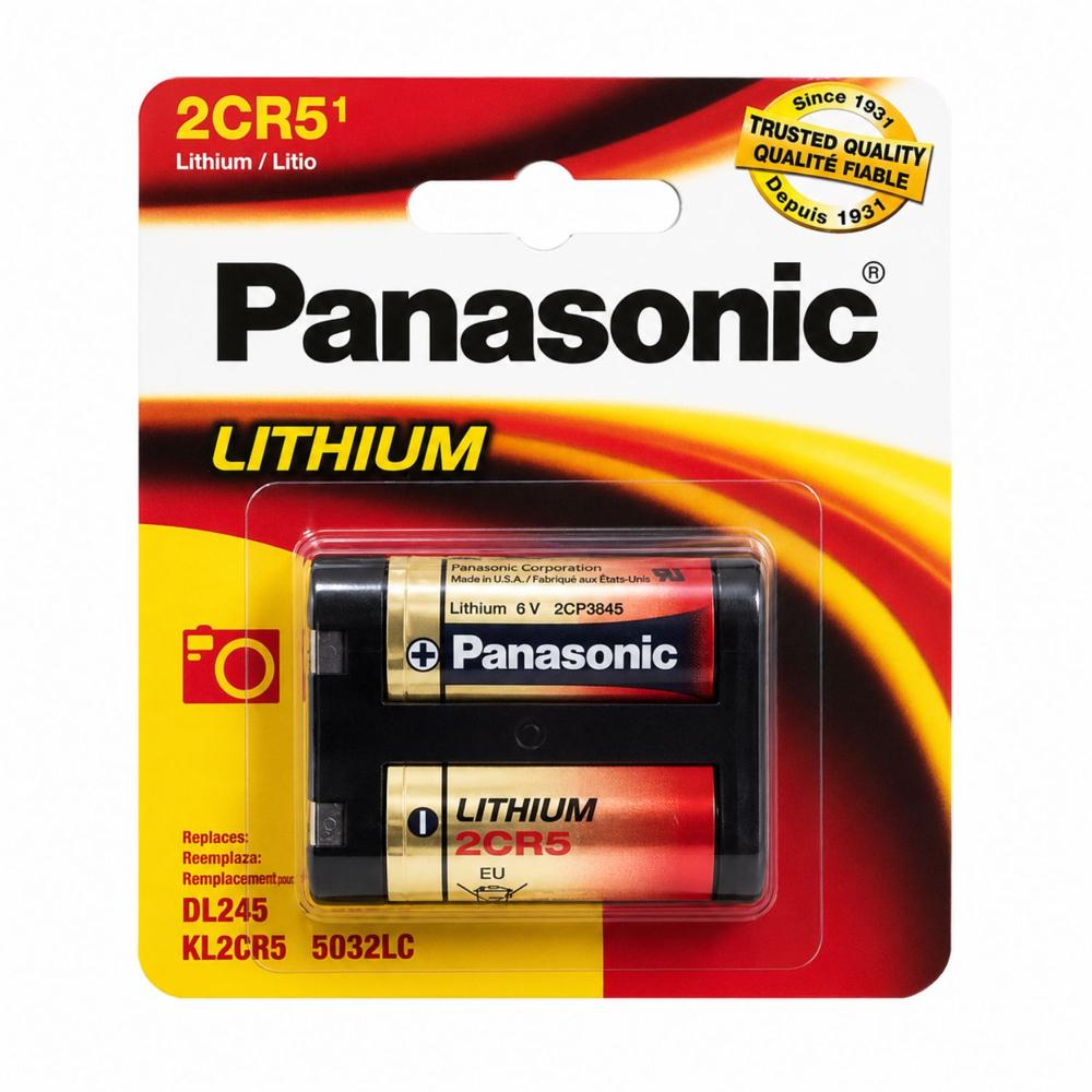 Batería Panasonic 2CR5 6V Litio Original para Cámaras Fotográficas Alto Rendimiento