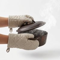 Guantes de Cocina Acolchados para Horno Beige 550BE01