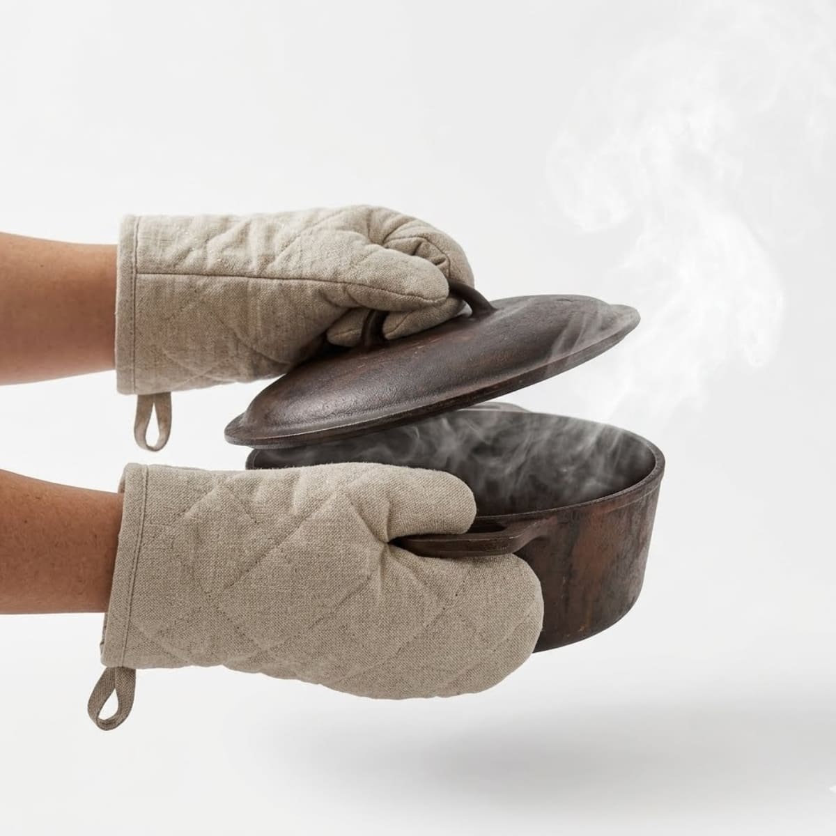 Guantes de Cocina Acolchados para Horno Beige   550BE01