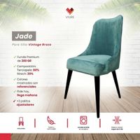 Funda de silla vintage en terciopelo grueso 4 unidades - Jade
