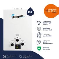 Terma a Gas Rotoplas FLAMING 10L GN