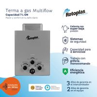 Terma a Gas GN Rotoplas Multiflow 7 LT