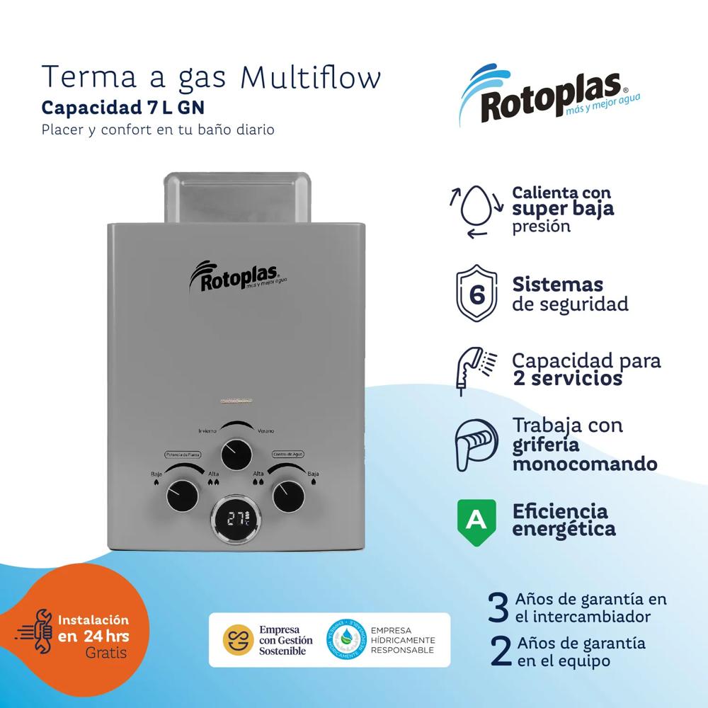 Terma a Gas GN Rotoplas Multiflow 7 LT