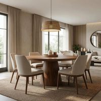 Juego De Comedor Elena 4 Sillas de madera Base Enchapada MDF TU MESITA