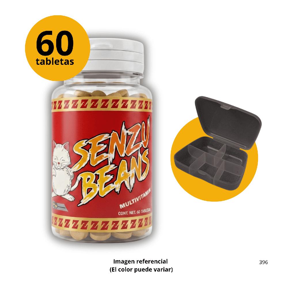 Senzu Beans Formula Revitalizador Saiyan Labz con pastillero de regalo